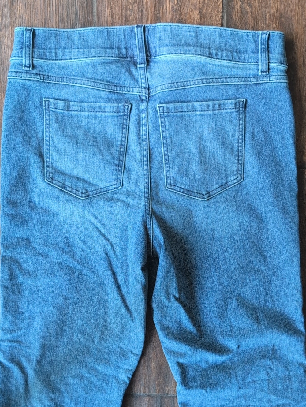 NWT Spanx Denim Cropped Kick Flare Pant in Vintage Indigo - Women's XL - Picture 7 of 9